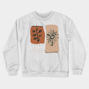 Abstract Print- Bohemian Collection Crewneck Sweatshirt